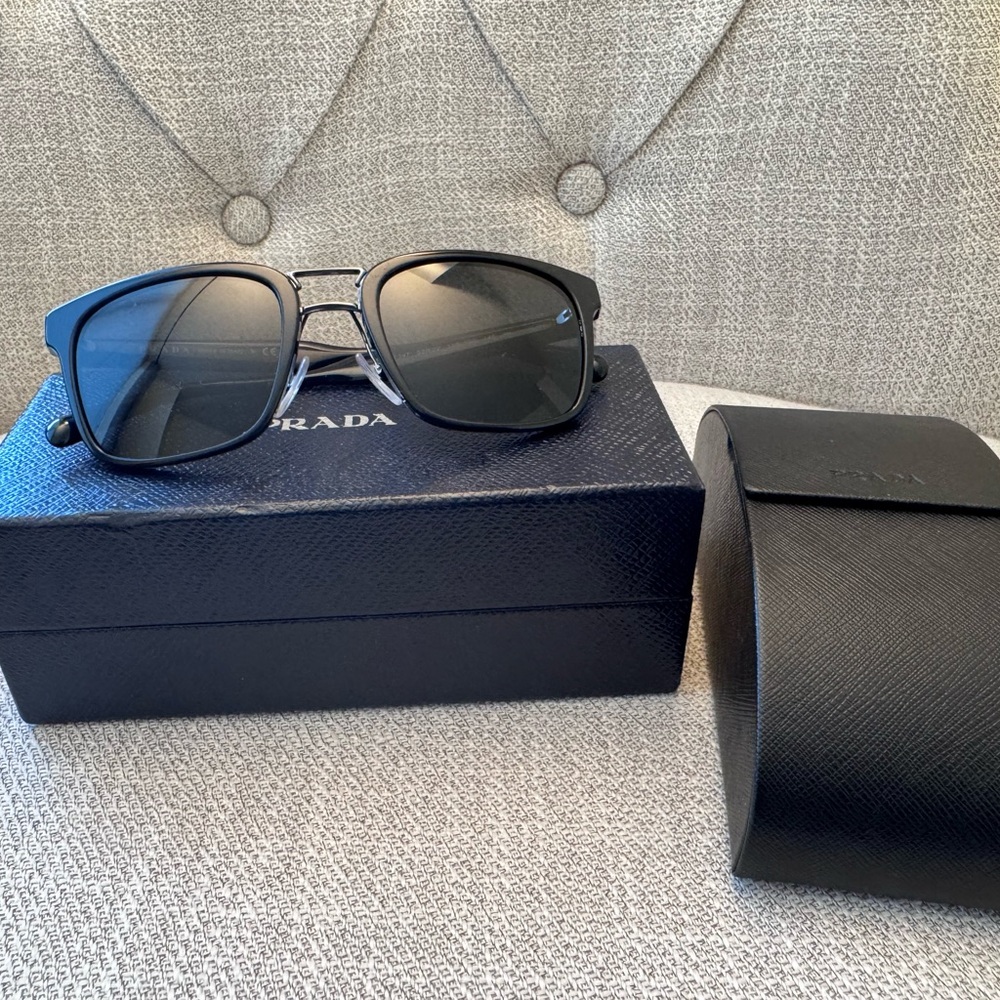 Prada Sleek Black Sunglasses